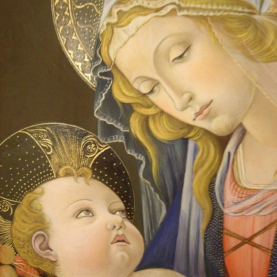 Madonna col Bambino da Botticelli Dipinto di Silvia Salvadori