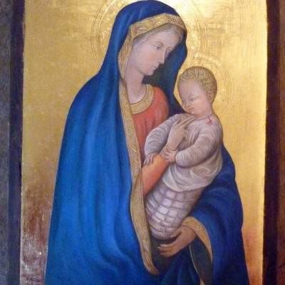 Madonna del solletico da Masaccio Dipinto di Silvia Salvadori